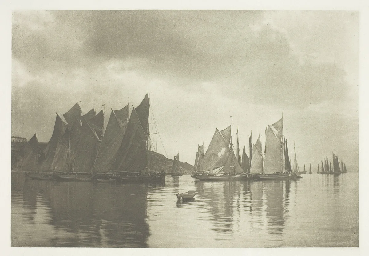 Brixham Trawlers by J. Gale, print, 1884-1894