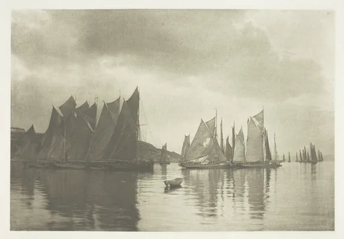 Brixham Trawlers by J. Gale, print, 1884-1894