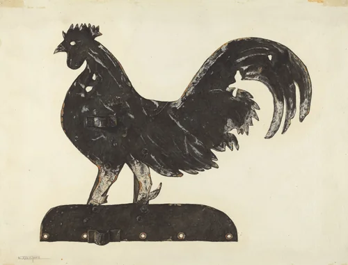 Weather Vane by Nicholas Acampora, index of american design, 1935-1942