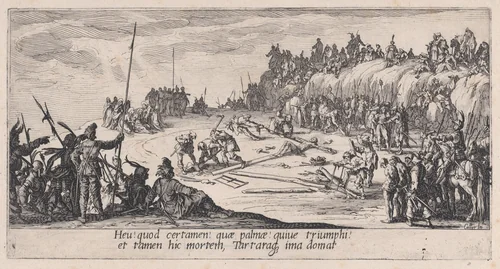 Le Crucifiement (The Crucifixion), from "La Grande Passion" (The Large Passion) by Jacques Callot, print, 1618-1630