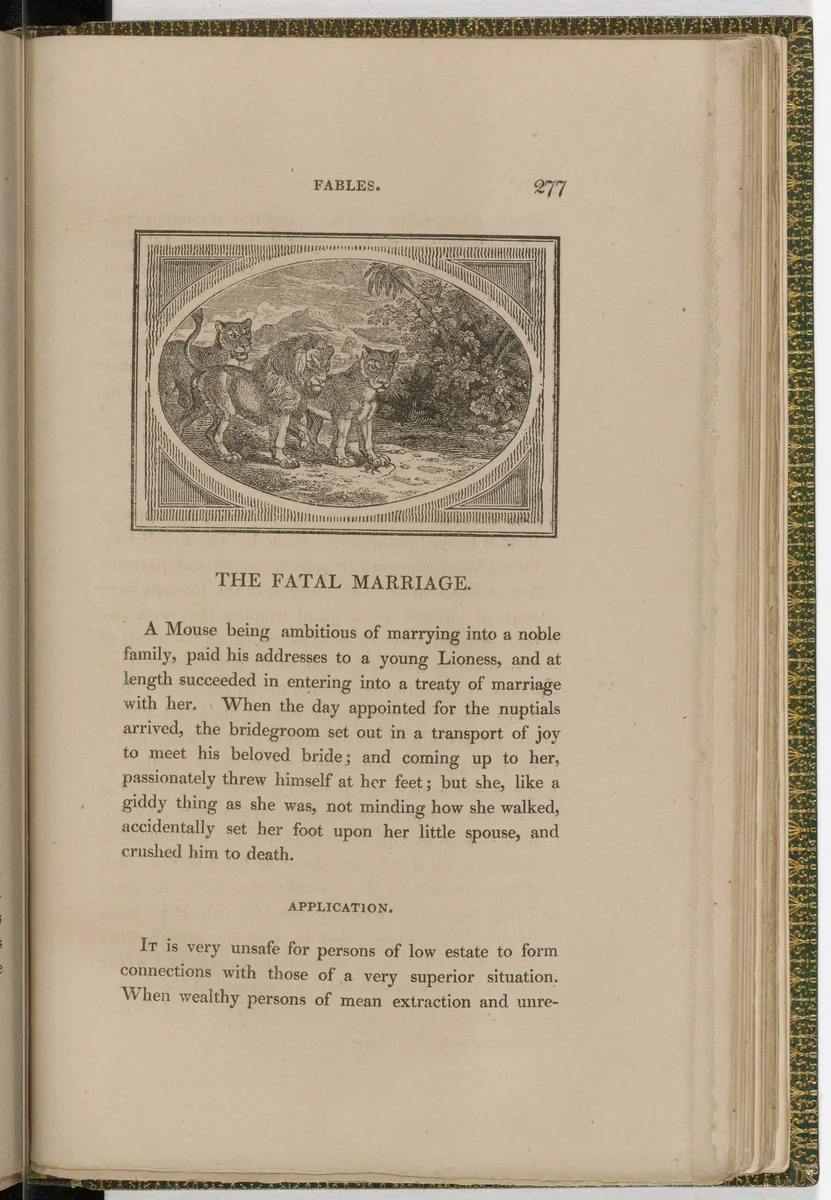 Headpiece (page 277) from The Fables of Aesop by Thomas Bewick, illustrated book, 1818