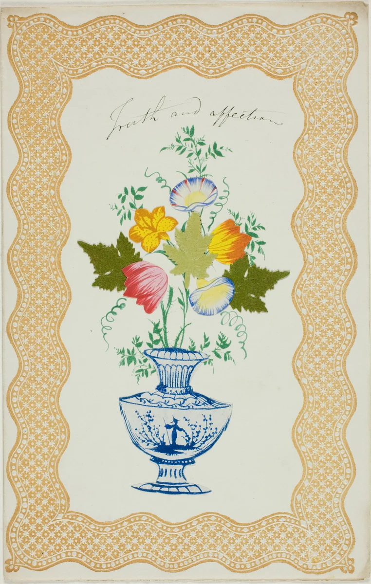 Truth and Affection (valentine) by Unknown Artist, other, 1845-1855