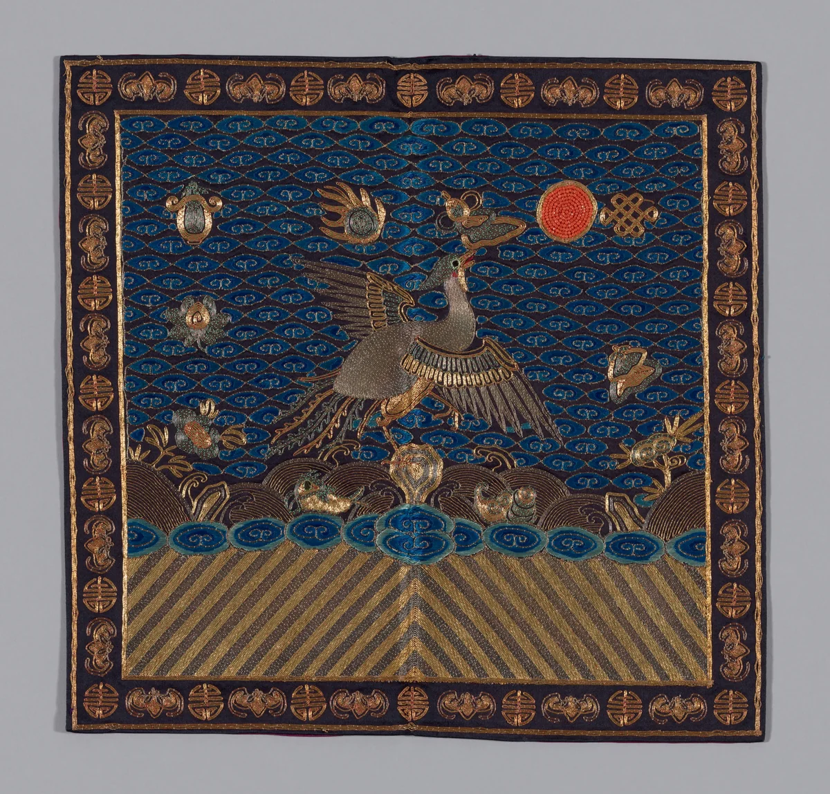 Man's Court Badge by Manchu China, textile, 1880-1900
