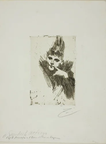 Gerda Grönberg I by Anders Zorn, print, 1891