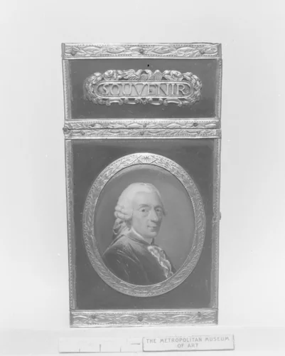 Souvenir with miniature portrait of François Boucher by Alexander Roslin, metalwork, 1775-1781