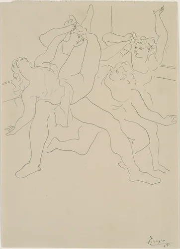Four Dancers by Pablo Picasso, drawing, 1925