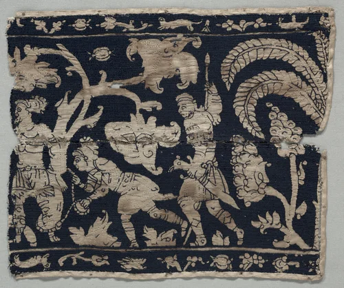 Embroidered Border by Unknown, textile, 1500-1699