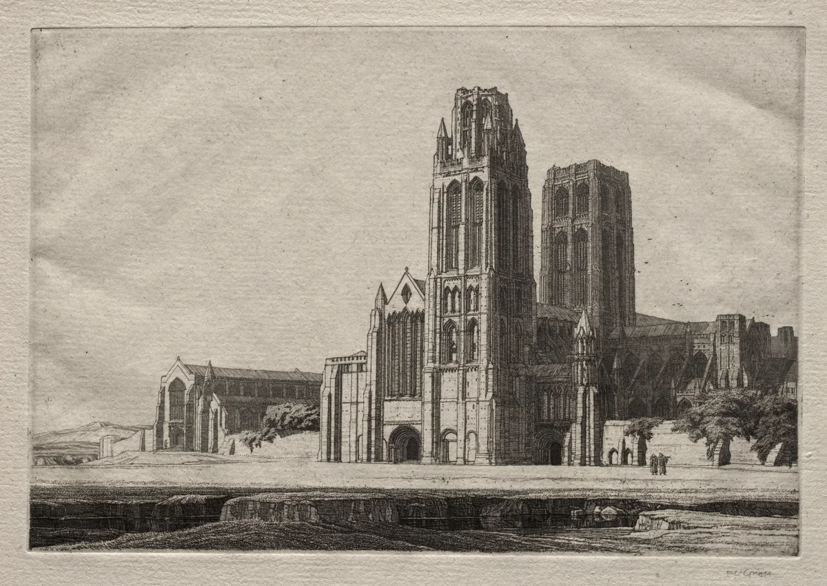 The Minster by Frederick Landseer Maur Griggs, print