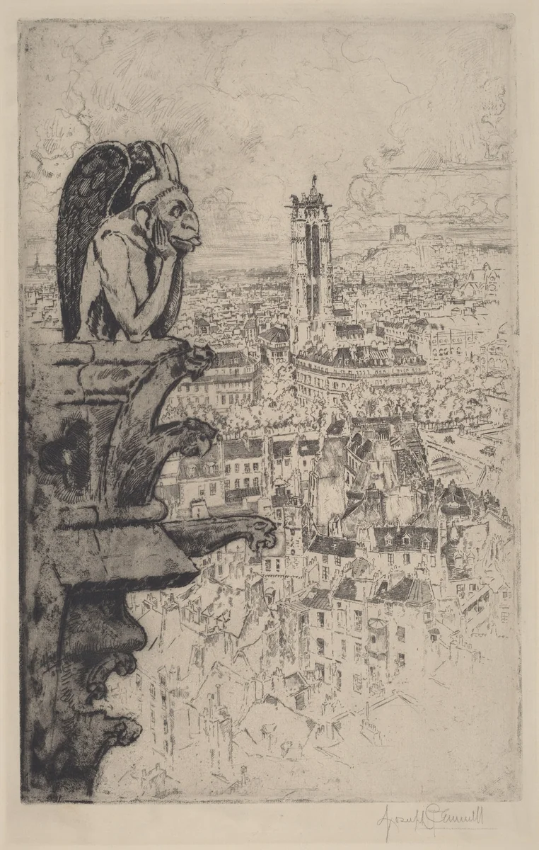 Le Stryge by Joseph Pennell, print, 1893