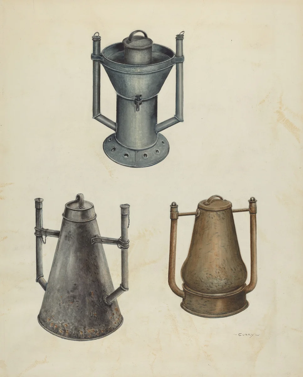 Bath Water Heaters by Al Curry, index of american design, 1937