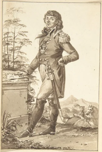 Portrait of Thaddeus Kosciuszko by Jean-Baptiste-François Bosio, drawing, 1780-1827