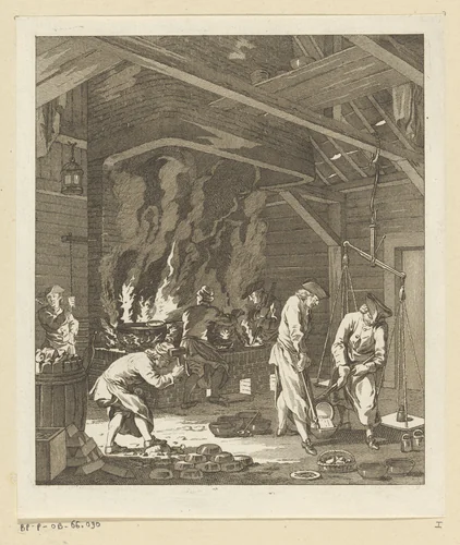 Lettergieterij by Reinier Vinkeles, print, 1766