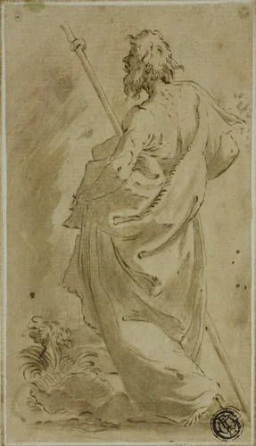 Saint James Major by Francesco Mazzola, drawing, 1523-1540