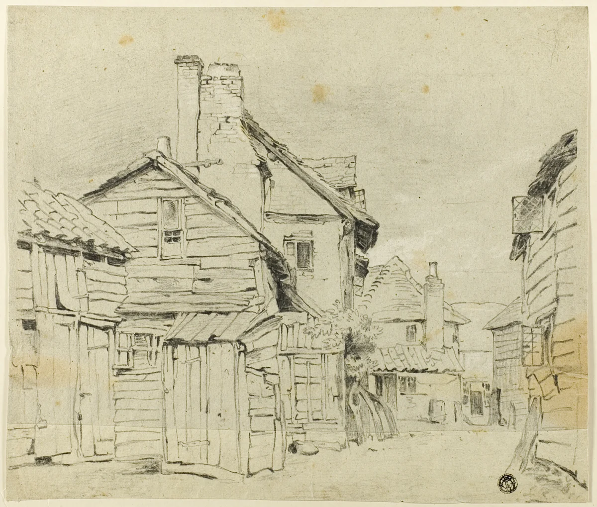 Water Lane, Watford by William Henry Hunt, drawing, 1810-1864