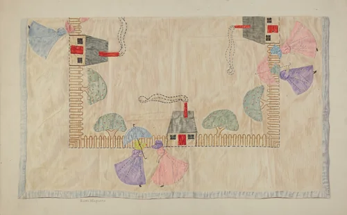 Table Cover by Edith Magnette, index of american design, 1940