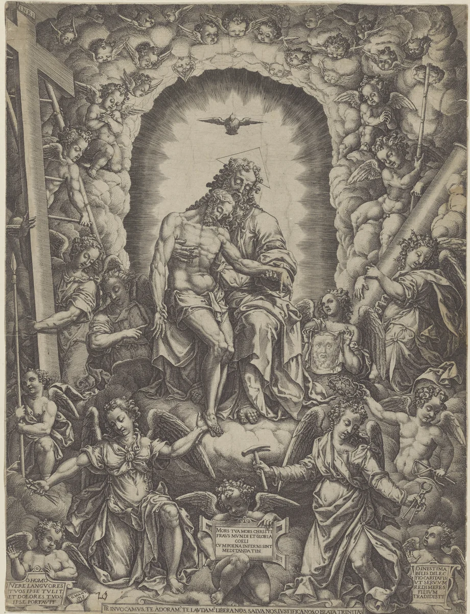 Heilige Drieëenheid by Unknown, print, 1576