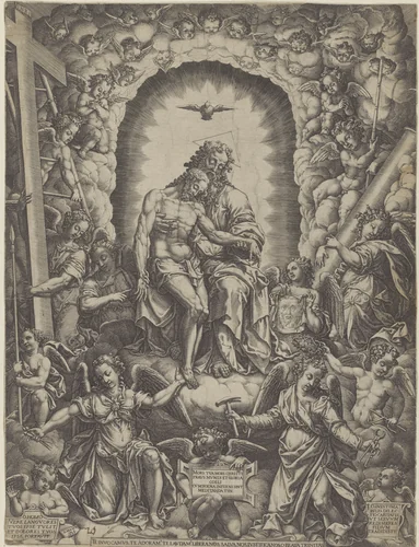 Heilige Drieëenheid by Unknown, print, 1576