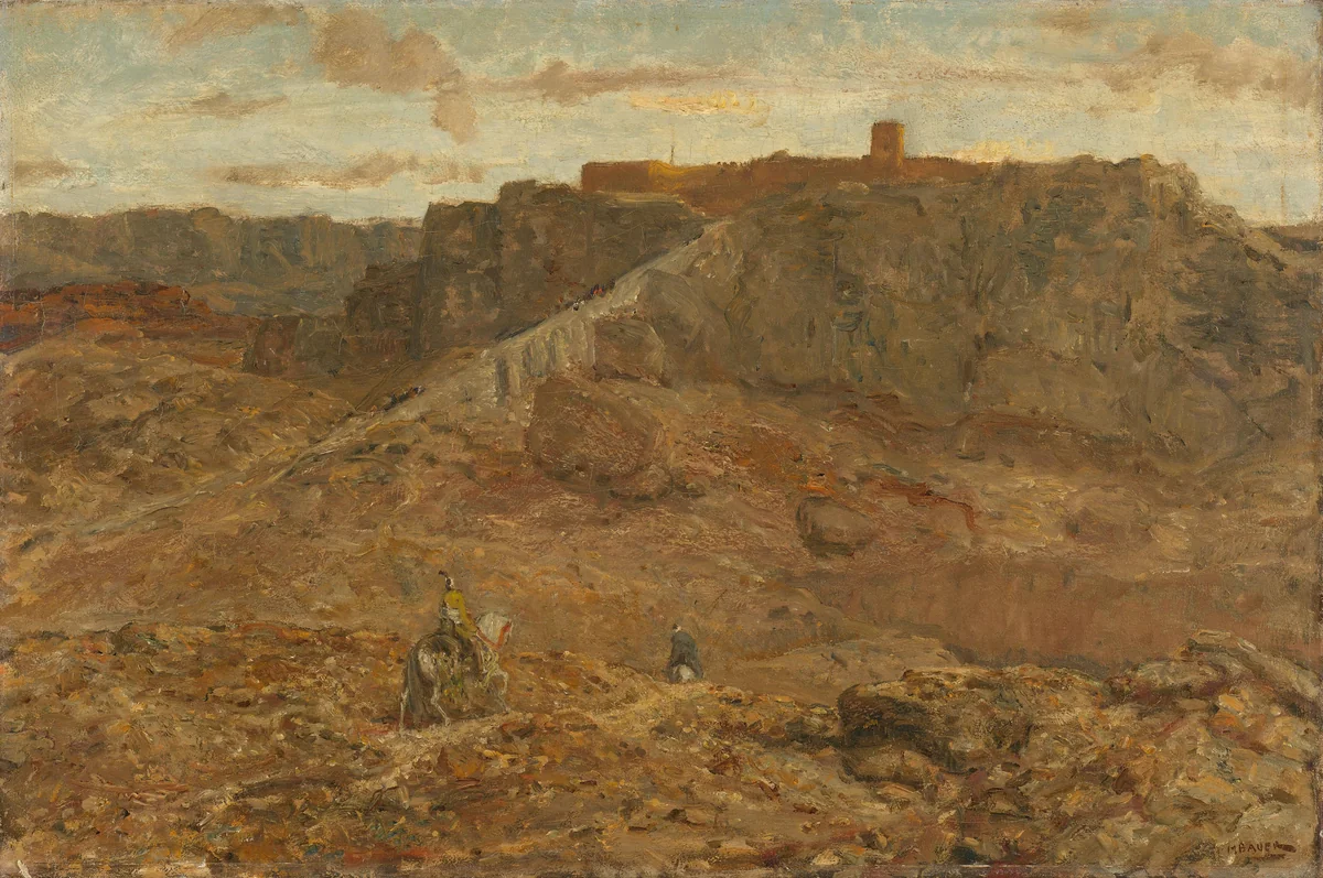 Mountainous Landscape in Egypt by Marius Bauer, painting, 1880-1922