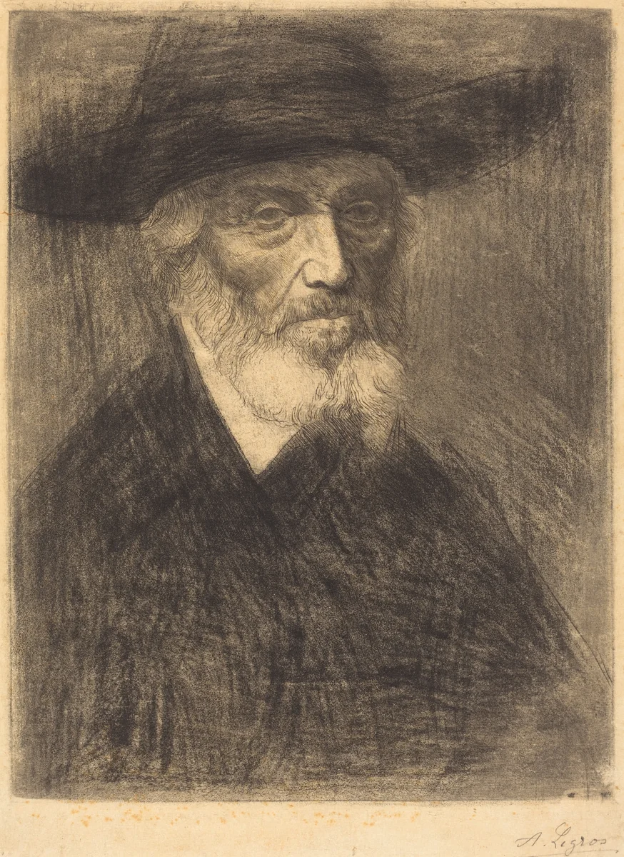 Thomas Carlyle by Alphonse Legros, print, 1837-1911