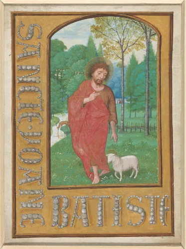 Sancte Joane Batisti by Simon Bening, drawing, 1493-1561
