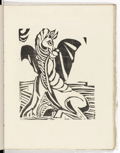 Plate (folio 20) from L'Enchanteur pourrissant by André Derain, illustrated book, 1909
