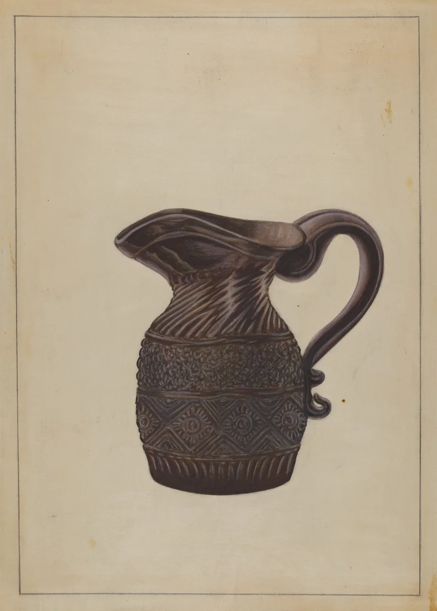 Cream Pitcher by Nicholas Amantea, index of american design, 1936