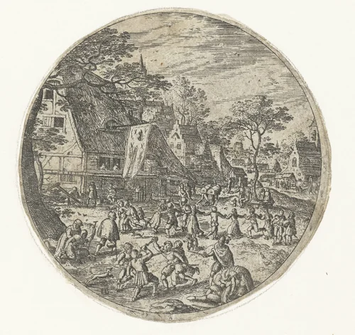 Boerendans by Unknown, print, 1550-1593