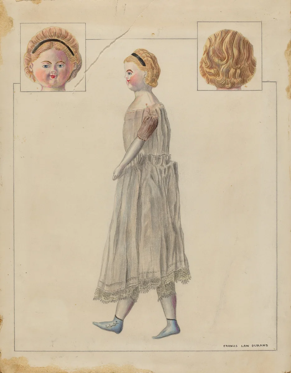 Doll by Francis Law Durand, index of american design, 1935-1942