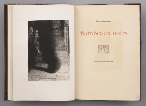 The Black Torches (Les Flambeaux noirs) by Odilon Redon, illustrated book, 1890