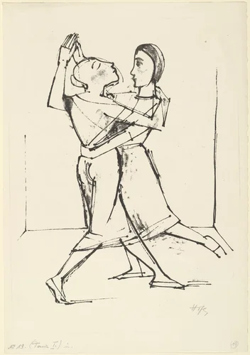 Plate I from the portfolio Dance (Tanz) by Karl Hofer, print, 1922