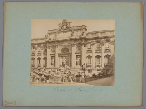 Trevifontein te Rome, Italië by anonymous, photograph, 1851-1900