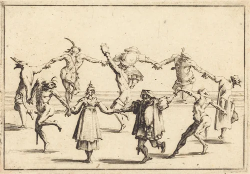 The Dance by Jacques Callot, print, 1617