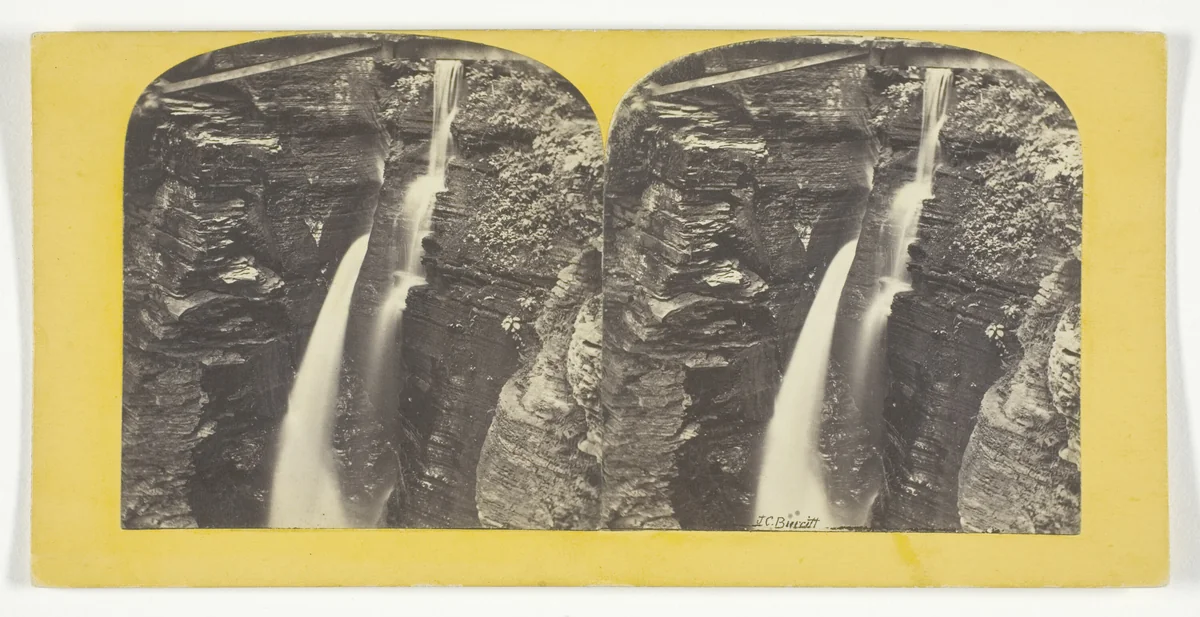 Freer Glen at Watkins Entrance Gorge View 1st Glen by J. C. Burritt, photograph, 1860-1865