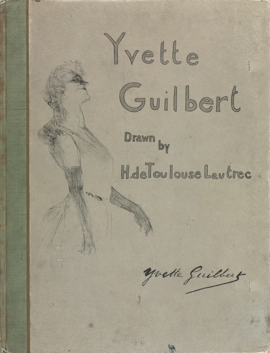 Yvette Guilbert-English Series: Cover by Henri de Toulouse-Lautrec, book, 1898