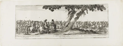 Entrance of the Ambassador of Poland into Rome by Stefano della Bella, print, 1633