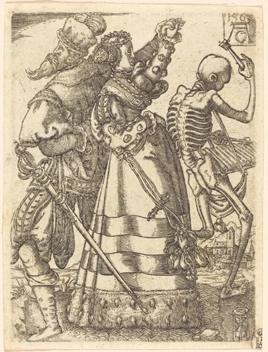 Dance of Death II by Allaert Claesz, print, 1562