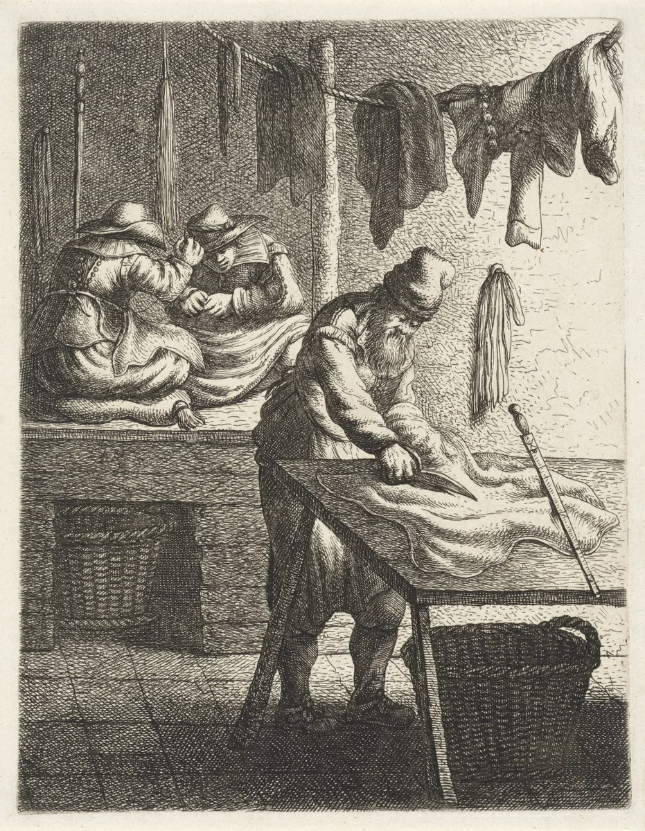 Kleermaker by Jan Gillisz van Vliet, print, 1635