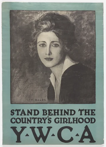 Stand Behind the Country's Girlhood by W. T. Benda, design, 1918