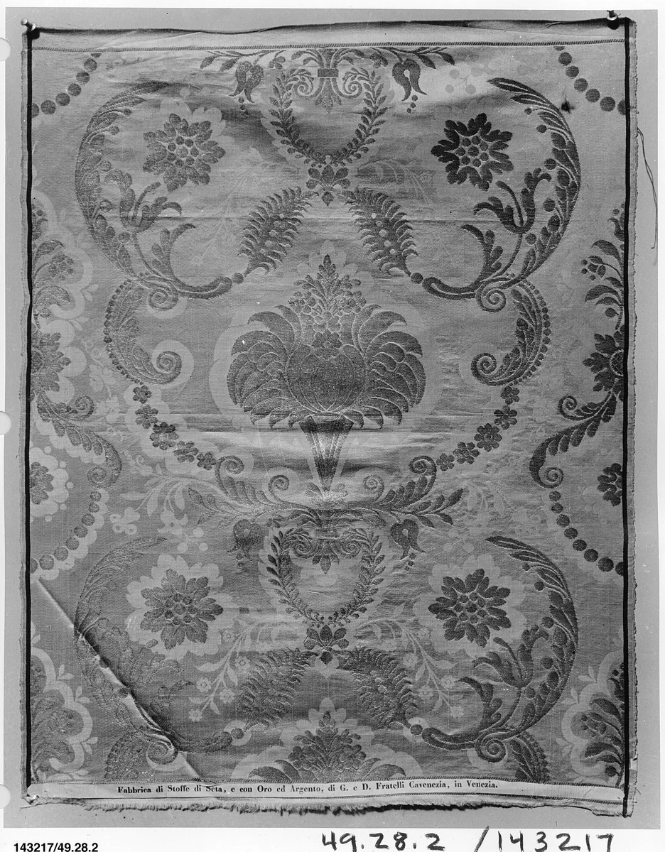 Panel by Cavenezia workshop, textile, 1800-1815