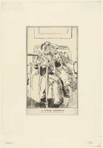 A Weak Defense by Walter Richard Sickert, print, 1915