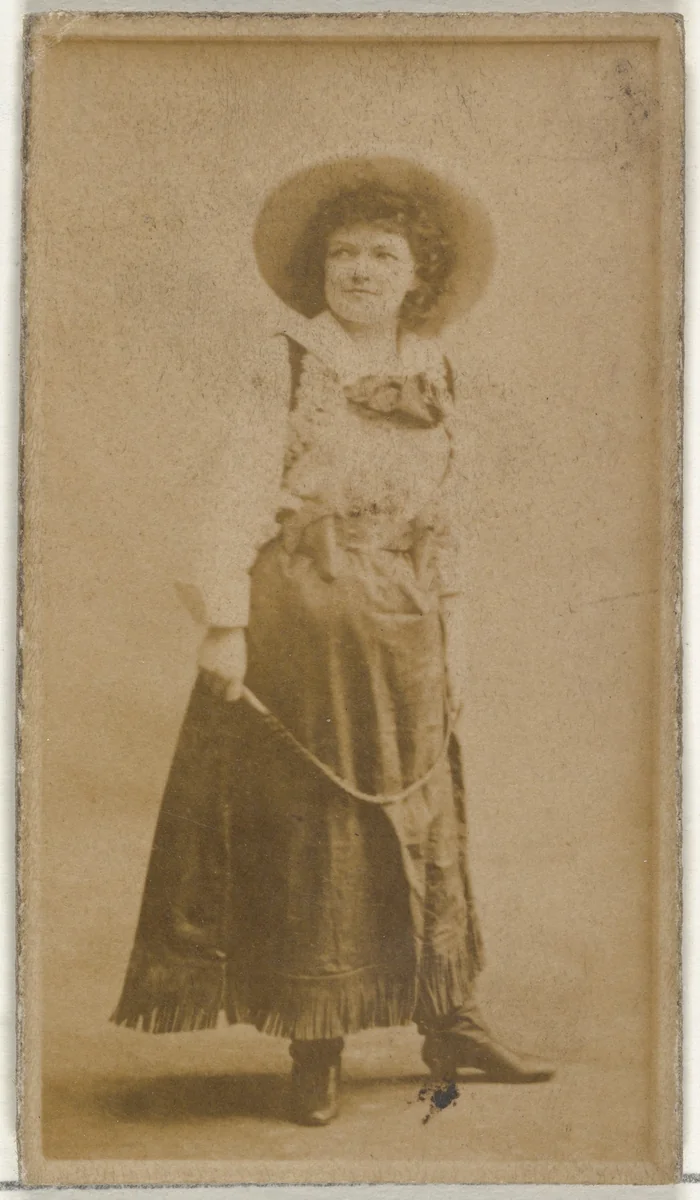 [Actress wearing wide-brimmed hat], from the Actors and Actresses series (N145-8) issued by Duke Sons & Co. to promote Duke Cigarettes by W. Duke, Sons & Co., photograph, 1890-1895