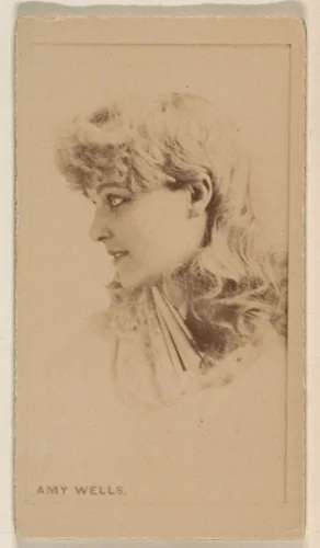 Amy Wells, from the Actresses series (N245) issued by Kinney Brothers to promote Sweet Caporal Cigarettes by Kinney Brothers Tobacco Company, photograph, 1890