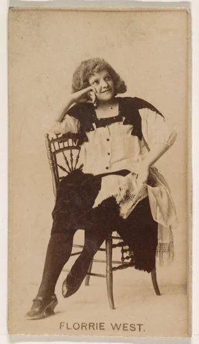 Florrie West, from the Actresses series (N245) issued by Kinney Brothers to promote Sweet Caporal Cigarettes by Kinney Brothers Tobacco Company, photograph, 1890