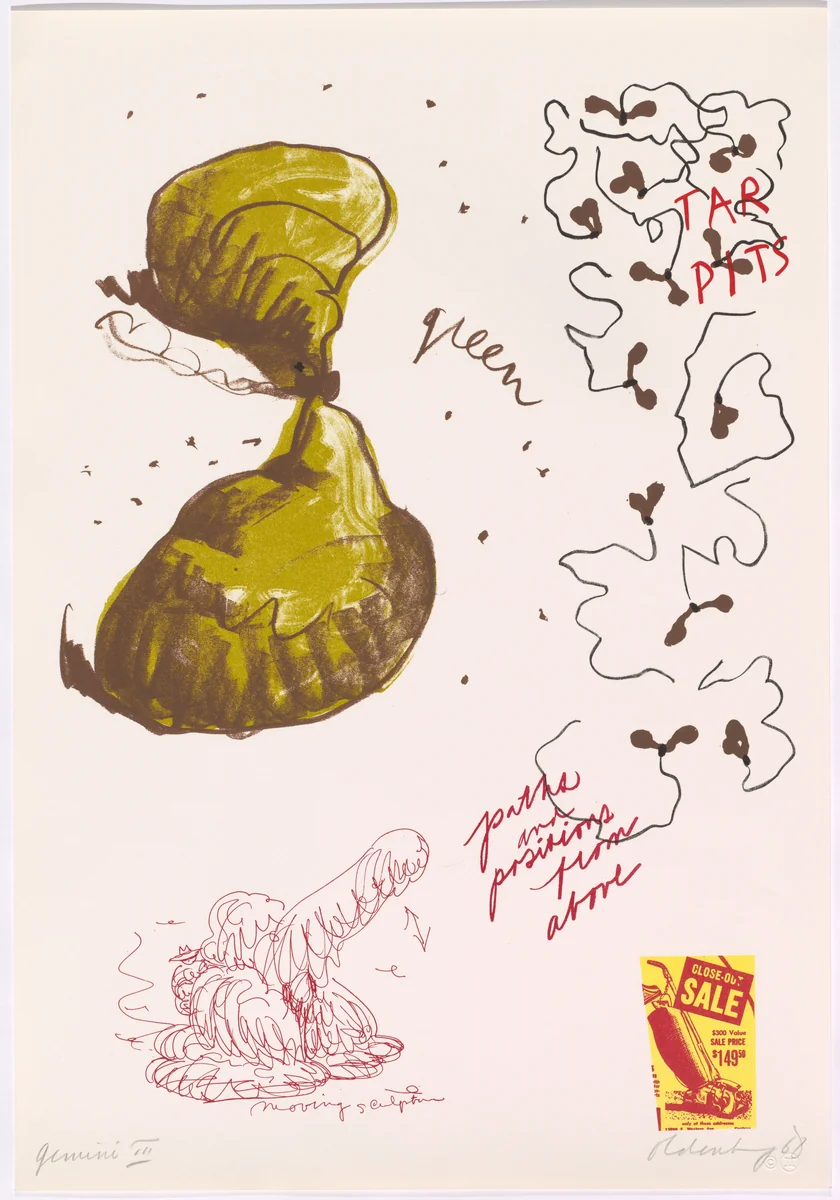 Untitled (Tar Pits) by Claes Oldenburg
James Webb
Dan Gualdoni
Gemini G.E.L., portfolio, 1968