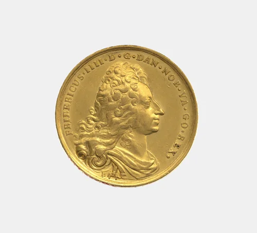 Frederick IV / 2nd Centenary of Augsburg Confession by Peter Berg, metalwork, 1717