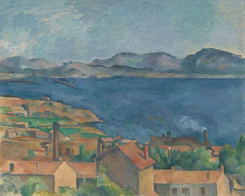 The Bay of Marseille, Seen from L'Estaque by Paul Cezanne, painting, 1880-1890