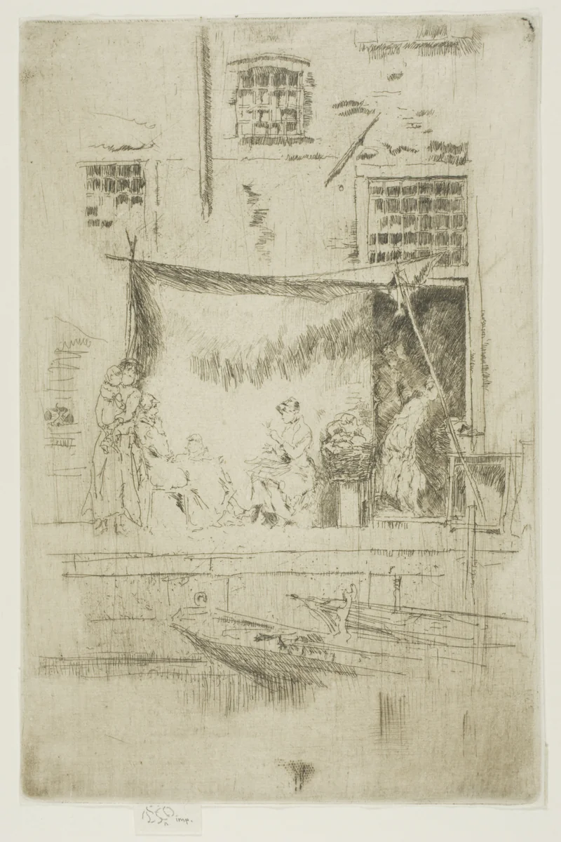 Fruit Stall by James McNeill Whistler, print, 1879-1880