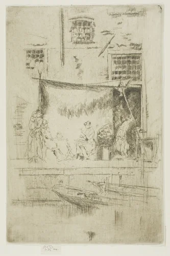Fruit Stall by James McNeill Whistler, print, 1879-1880