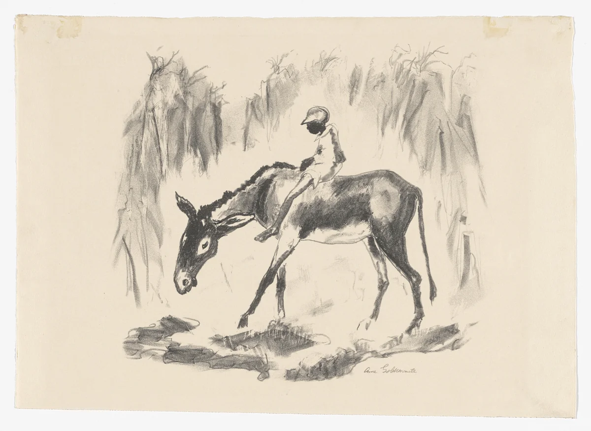 Waterhole by Anne Goldthwaite, print, 1936