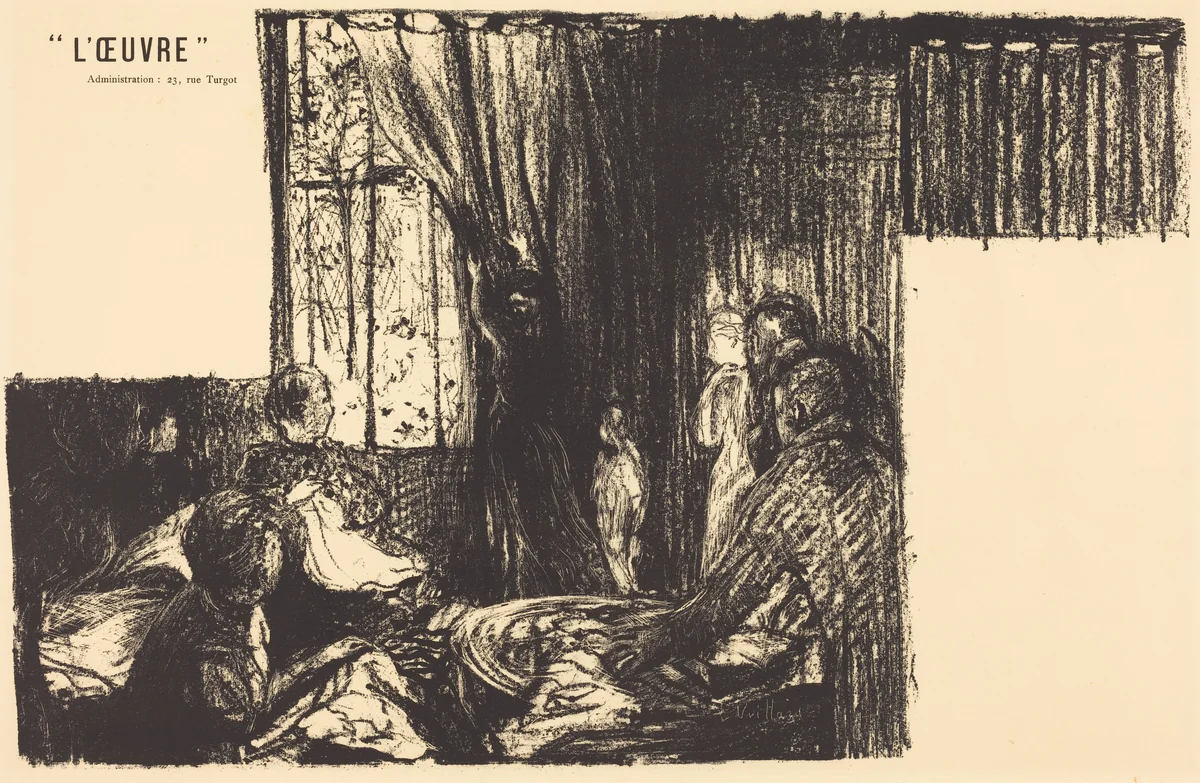 Les Soutiens de la société by Edouard Vuillard, print, 1896